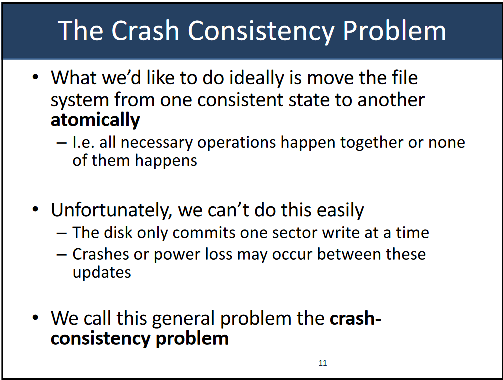 crash consistency