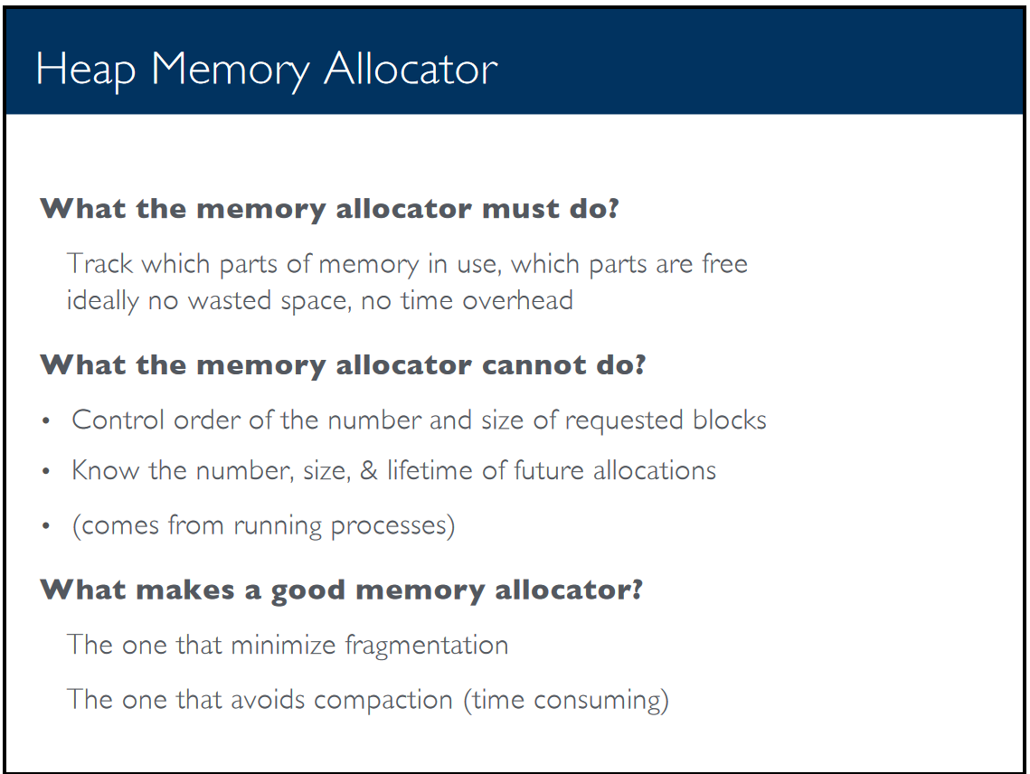 heap memory allocator